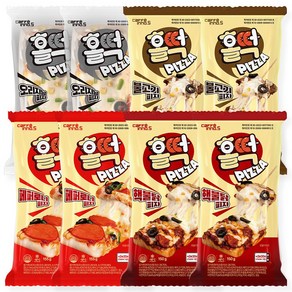 [홀떡피자] 소떡위에 피자 4종 4팩 (페퍼로니+불고기+핵불닭+오리지널), 605g, 2세트