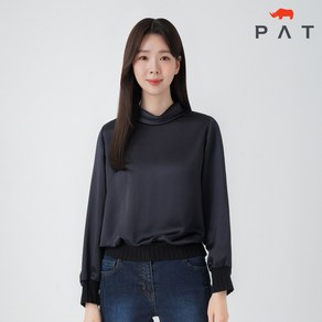 [PAT 여성] 니트단 실키 블라우스_MI62501