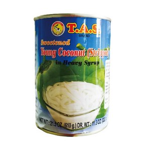 T.A.S Sweetened Young Coconut Stripped in Heavy Syrup 스윗턴드 영 코코넛 스트립 인 헤비시럽