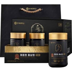 연세대학교 제중원 5중 복합 기능성 6년근 홍삼정 2병 선물세트 + 쇼핑백, 500g, 1세트