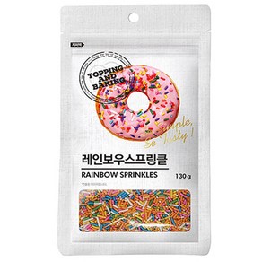 홈베이킹 레인보우 스프링클 130g, 1개