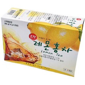 (메카몰) 고향 레몬 홍차 20T, 4개, 20개입, 14g