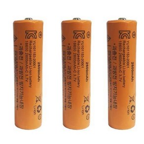 리튬이온 충전용 배터리 18650 3.7V 2600mAh 보호형