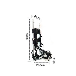 초경량 알루미늄 등짐 지게 산악 낚시 운반구 농업 저렴한, 접이식/소형(내하중약25kg ), 1개