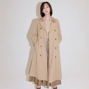 베스띠벨리 23F/W 플리츠 슬리브 더블 트렌치 코트 BHN2601BE