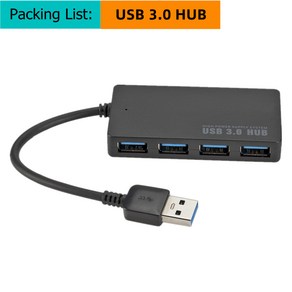 TABLLYUGE 고속 USB 3.0 허브 멀티 분배기 4 포트 확장기 노트북 PC 용 다중 컴퓨터 액세서리, [01] 4 Pot USB 3.0 HUB, 1개