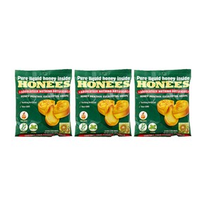 Honees 허니스 허니 목캔디 멘솔 유칼립투스맛 20개입, 100g, 3개