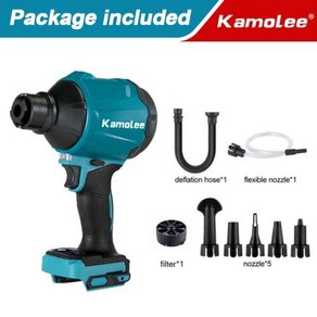 Kamolee40500RPM 먼지 송풍기 팽창기 1100W 무선 공기 송풍기 진공 다기능 충전식 송풍기 Makita 18v 배터리 용 No Battery Brushed+EU