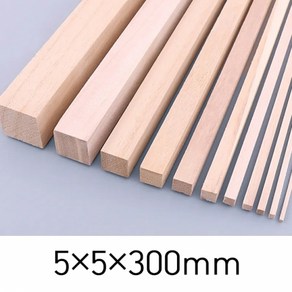 5×5×300mm각재 나무막대 바 목재스틱 쫄대각목 수제공예 미술용품 DIY, 0.5cm×0.5cm×100cm 5개