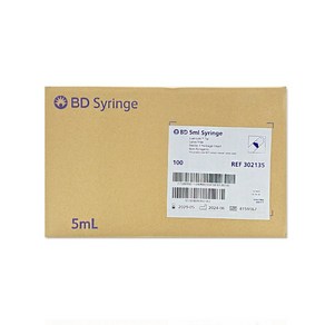 [BD] 루어락 주사기 5ml (100개입) - Lue Lock Syinge, 1개