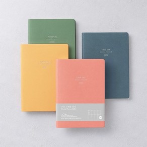 위클리 플래너 2025 다이어리 B6 주간 스터디 스케줄러 11컬러 일기장, 바닐라, 바닐라, 색상:바닐라