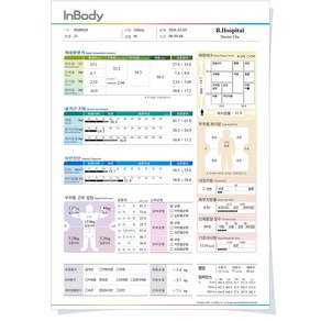 인바디 J30 용지 결과지 종이 프린트 출력표 500매, 2.소아용 결과지(그린A) 500매, 1개