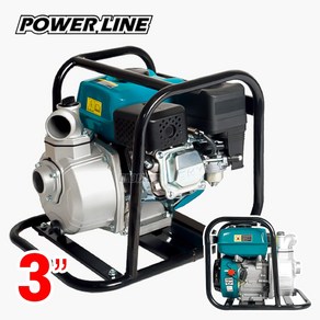 파워라인 4행정 3인치 물펌프 양수기 6.5HP 엔진양수기 PLP30A, 1개