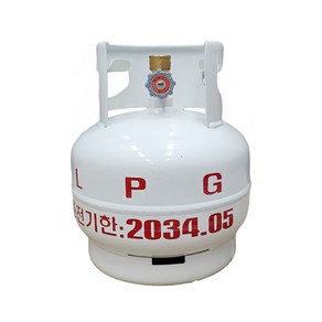 3kg가스통 LPG 야외용 캠핑용 충전기한 34년 5월 KC인증품, 1개, 아이보리흰색