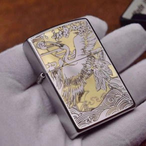 오리지널 정품 미국 ZIPPO 프로스트 2 색 클라우드 He Zhibao Keosene 라이터