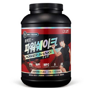 칼로바이 퍼펙트 파워쉐이크 초코맛 단백질보충제, 1개, 2kg