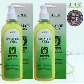 [듀이Dewy] JNC 제이슨 알로에베라 훼이셜 클렌징겔 240ml 1+1 /클렌징젤, 2개