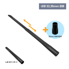 [호환] 카처 일렉트로룩스 밀레 청소기 길이조절 틈새노즐 호환 툴 32 35mm호환, 1개, 길이조절틈새노즐