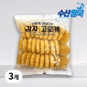 수산왕국 냉동 감자고로케, 3개, 900g