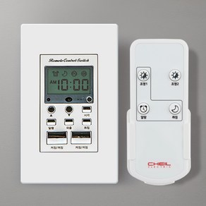 다온조명 디노 화이트) 리모컨스위치 2구 세트, 1개