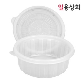 [ILYONG] 미니 탕용기 JH 158파이 소 650ml 100세트 PP 반투명 삼계탕용기