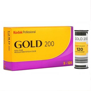 Kodak 코닥필름 컬러네거티브필름 골드 200/120 프로페스널 120중형필름 24년9월, 1개