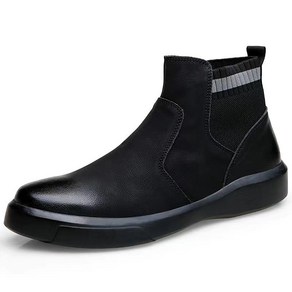 남성 첼시 부츠 남자 앵클 부츠 패션 가죽 캐주얼 웨스턴 니트 스티치 부츠 워커 Mens Ankle Chelsea Boots Fashion Leathe Casual Booties