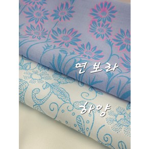 폴리 한복원단 철릭 커튼 가람막 설매화2종, 연보라, 1개