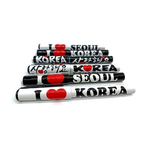 나누리 한국기념품 사랑해요 KOREA 아이 러브 코리아 볼펜 6개 1세트 ( 태극기 지폐 서울 3종), 3. 사랑해요 코리아 서울 볼펜세트