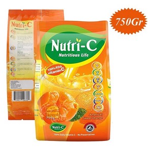 NUTRI-C 아메리칸 스위트 과일 오렌지 분말 파우더 가루 주스 음료수 750g, 1개, 750ml