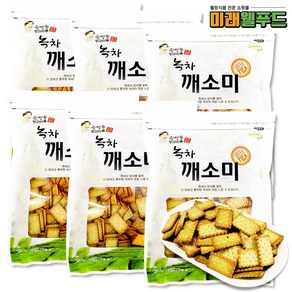 [미래웰푸드] 정든식품 녹차깨소미 400g, 6개, 1개입