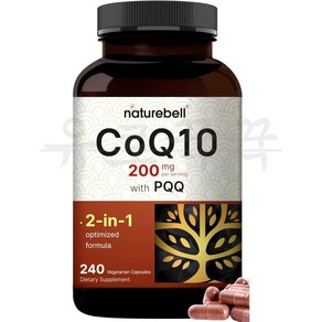 네이처벨 CoQ10 유비퀴논 200mg PQQ 240캡슐