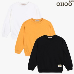 오후 중계점 이월상품 소량입고 *60%할인중* 융기모 데일리 맨투맨 (3Color) 깔끔한 컬러의 무지 기모 데일리 맨투맨 긴팔티셔츠 7~13세