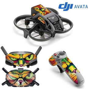 호환 DJI 아바타 AVATA 드론 악세사리 조종기 배터리 고글 V2 PVC 스킨 튜닝 커버 데코 시트지 스티커 꾸미기