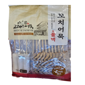 고래사어묵 꼬치어묵 사각&물떡 700g (아이스박스+아이스팩)포장, 1개