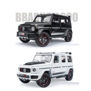 ZEUS 1:24 다이캐스트 롤스로이스 벤츠 BMW 람보르기니 포르쉐 피규어, 4.벤츠 지바겐 B800 화이트, 1개