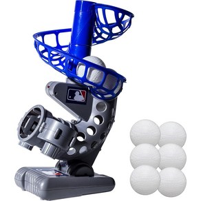 Franklin Sports MLB 키즈 전자 야구 피칭 머신 플라스틱 야구공 포함 6개 자동 청소년 3세 이상 용 투수