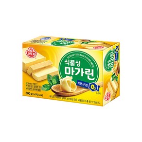 오뚜기 식물성 마아가린, 200g, 10개