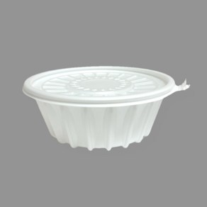 냉면 용기 소 195x65 1050ml 뚜껑+용기 백색 300개 세트
