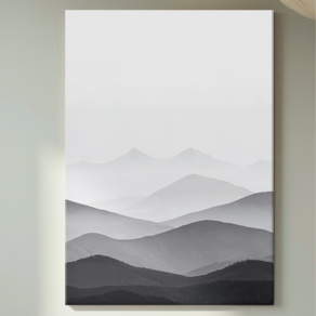 [인메이블] 돈들어오는 여명 그림 풍수 거실 인테리어 캔버스액자, 03. 흑백여명, 03호 [27.3x19cm]