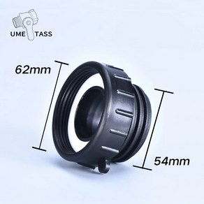 자동 IBC 배수 어댑터 62mm 가는 이빨 54mm 거친 Schutz 밸브 정원 물 커넥터용, 1개