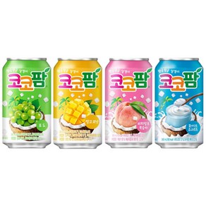 오늘쇼핑기획/코코팜 340ml 4종 [포도(6캔) + 망고코넛(6캔) + 피치핑크(6캔) + 화이트요구르트(6캔)] 총24캔