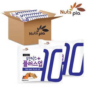 [넛츠피아] 텐믹스 플러스업 100봉 낱봉 매일 하루 한줌견과, 100개