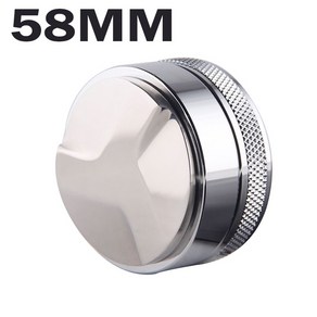 커피템퍼 51 53 58mm 스탠 에스프레소템퍼 51/53/58/58.35MM 304 스테인레스 스틸 커피 분배기 커피 파우더 해머 볼록한 기본 커피 액세서리, 1개, [12] 58mm Thee Base