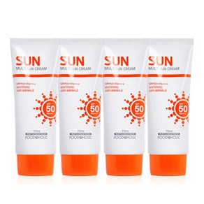 푸드어홀릭 멀티 선 크림 SPF50 PA+++, 4개, 70ml