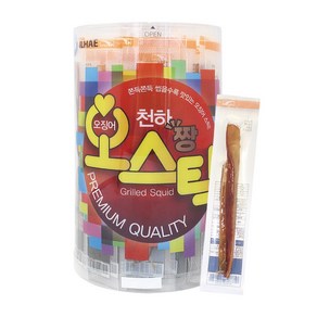 천하짱 오스틱 1통 10g*40개입 맛있는 간식 주전부리 오징어스틱 호야건어물, 10g, 40개