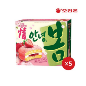 오리온 초코파이 딸기12P(408g) x 5개, 408g