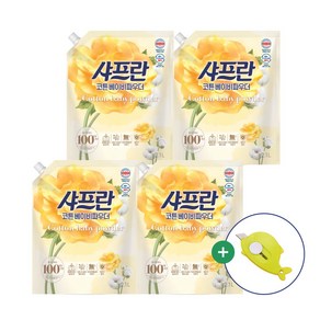 샤프란 코튼베이비파우더 2100ml X 4개(택배칼), 4개