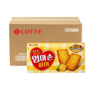 롯데웰푸드 엄마손파이, 127g, 16개