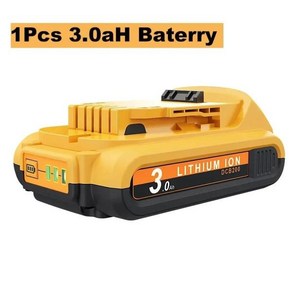 Dewalt 리튬 이온 배터리용 전동 공구 배터리 20V 배터리 DCB200 DCB0 DCB5 3500MAH, 1개